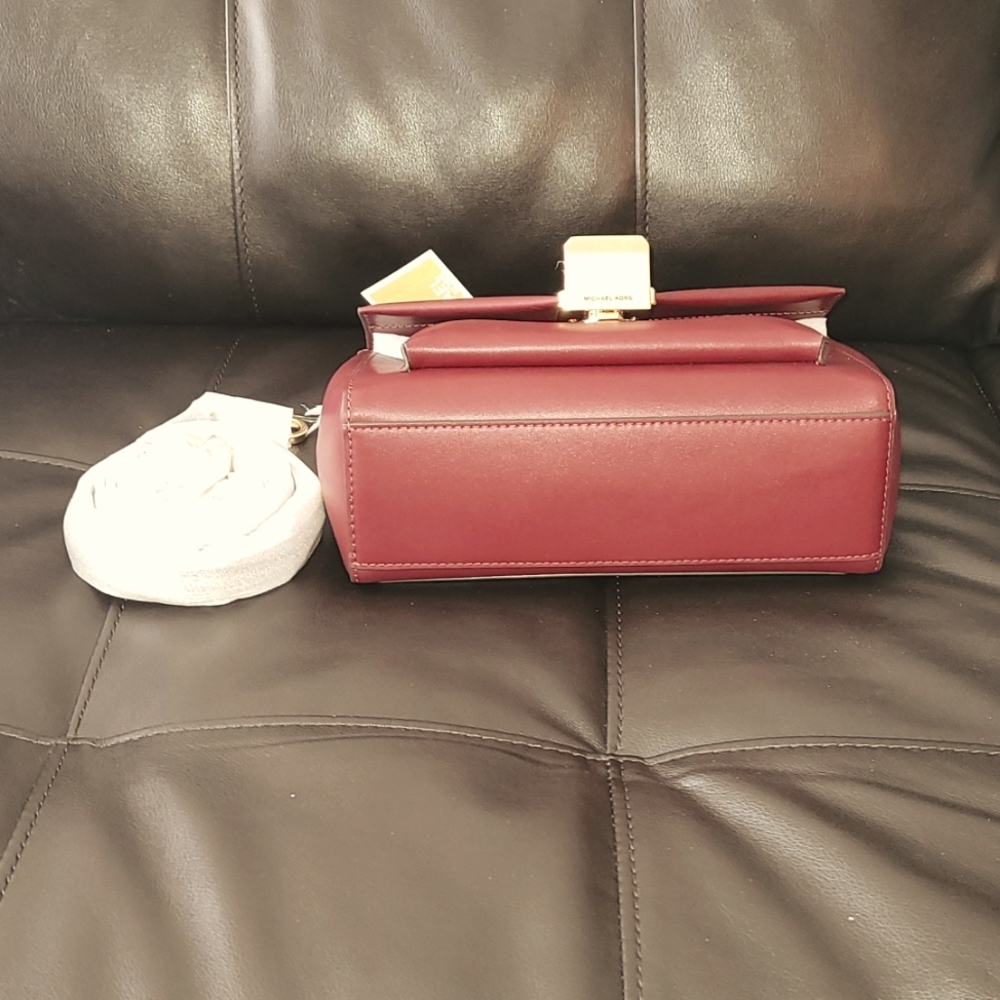 Burgundy leather Crossbody